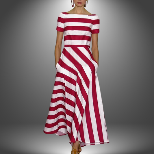 Amanda™ – Randig Klänning
