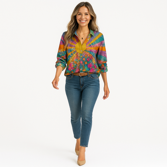CHAR | BLUSE INSPIRERT AV SOLSIKKE