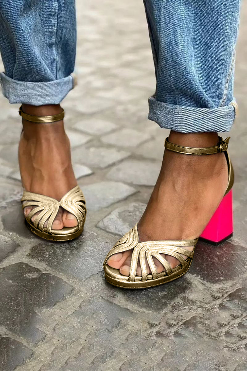 Soise™ | Klassiska sandaler med ankelspänne och öppet tå
