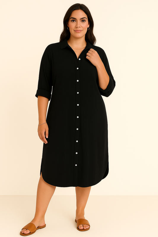 Robe Chemise – Slimmande Bysten | NÎMES