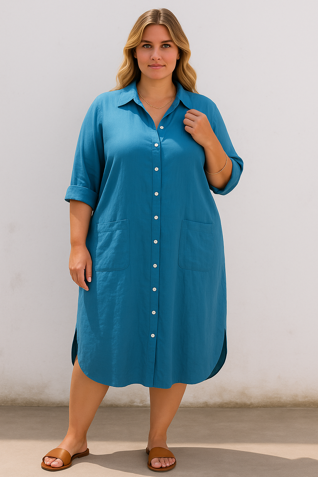 Robe Chemise – Slimmande Bysten | NÎMES