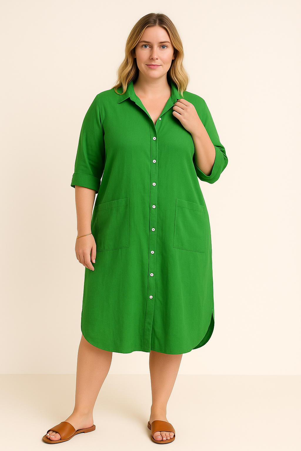 Robe Chemise – Slimmande Bysten | NÎMES