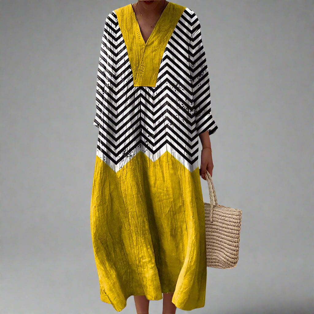 Carla | Elegant geometrisk klänning