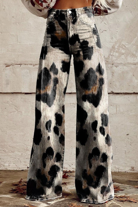Cheetah | Bohemiska vintage-byxor med snyggt mönster