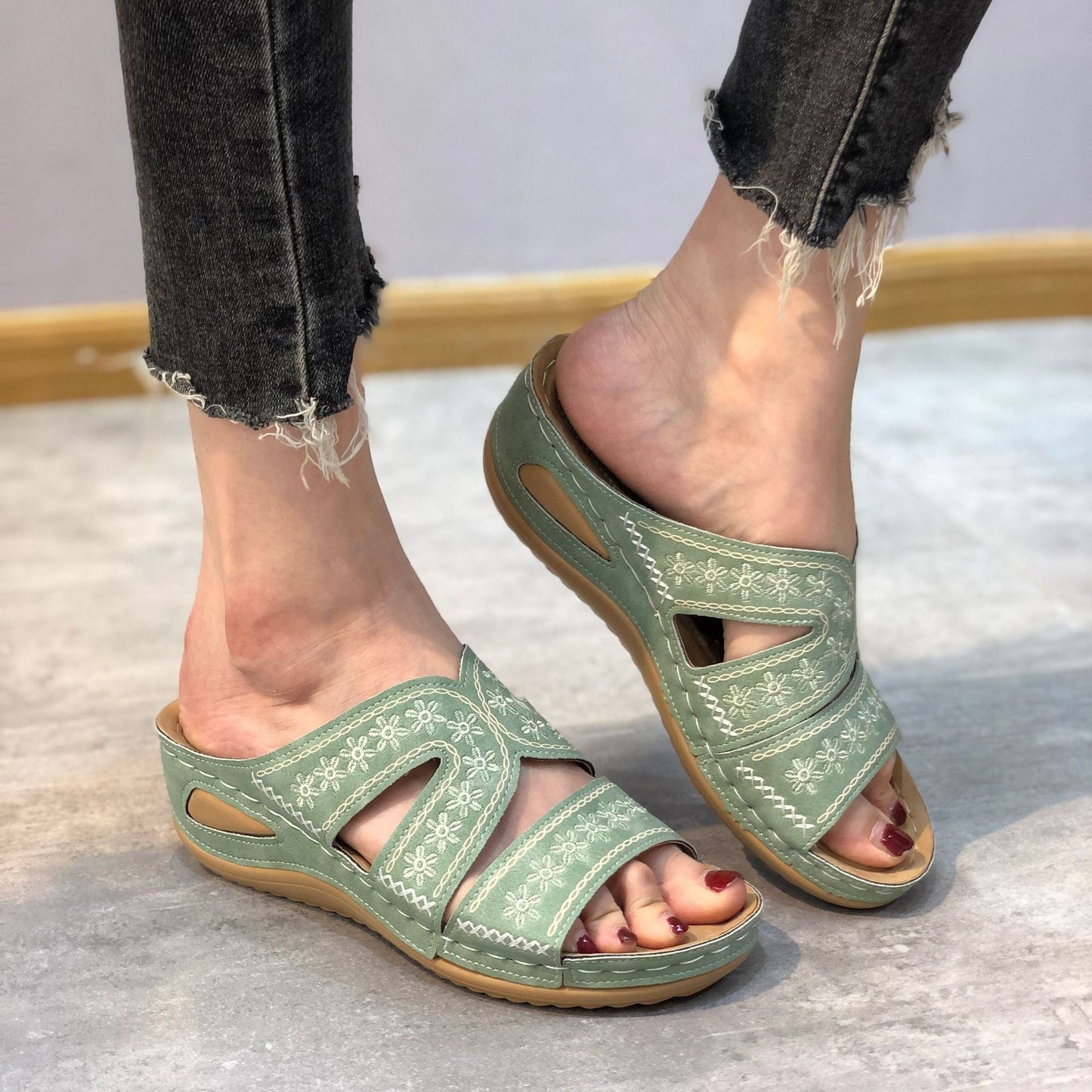 Sandy's™ Ortopediska Sandaler för Daglig Komfort
