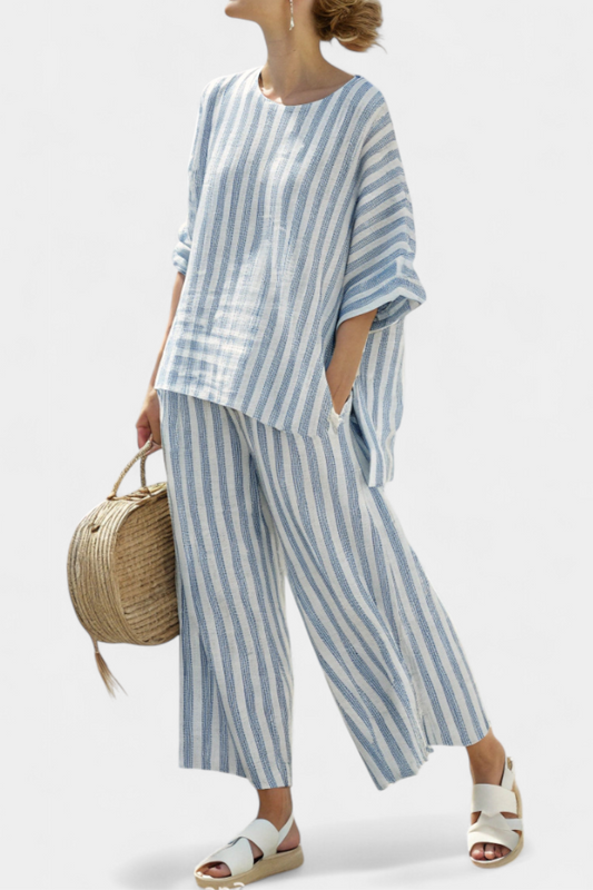 Sidonie | Ensemble Breeze i randig lin