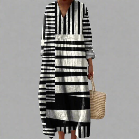 Doris™ | Elegant geometrisk klänning