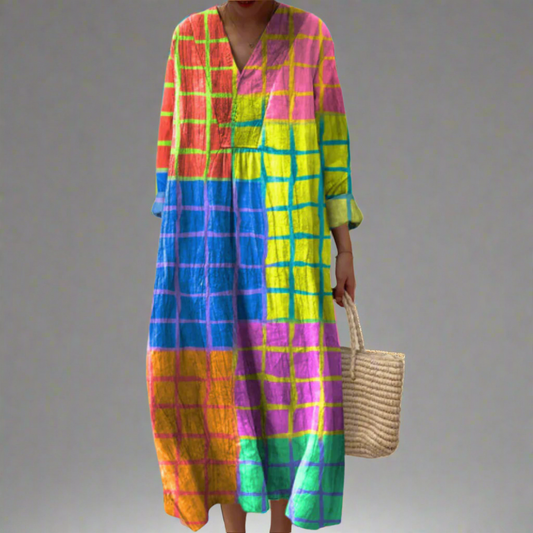 Charlene™ | Elegant geometriskt klänning