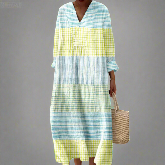 Adrienne™ | Elegant geometriskt klänning