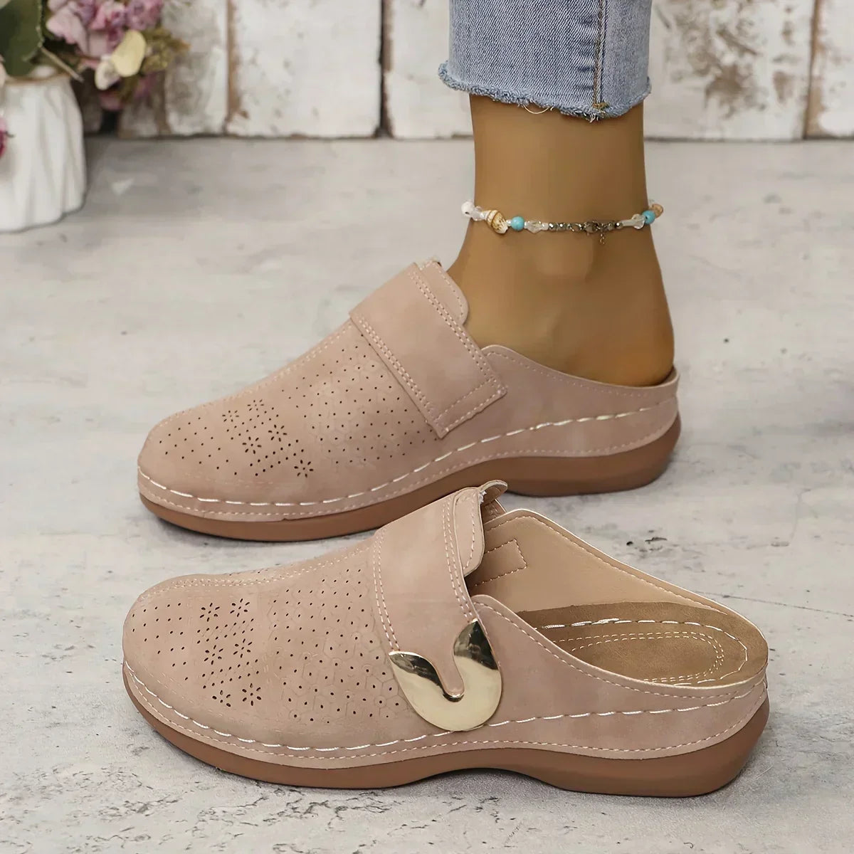 Caprielle™ Sandaler med snygga kilklackar