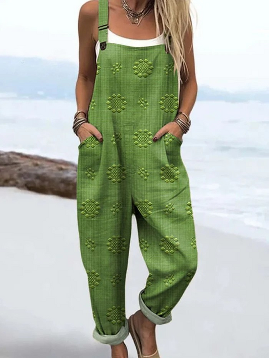 Petra - Avslappnad Vintage Jumpsuit