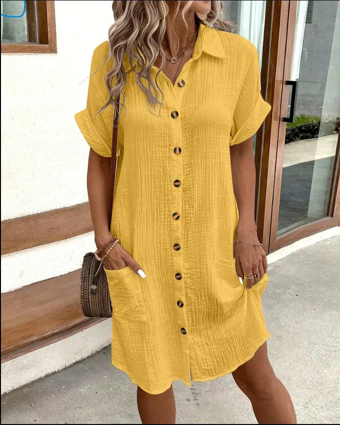 Souv | Oversized pikéklänning i tyg