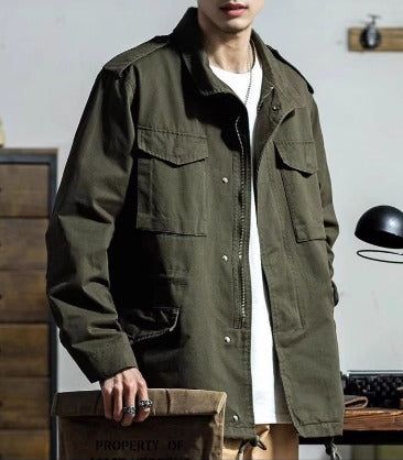 Souv™ | M-65 fältjacka i militärstil