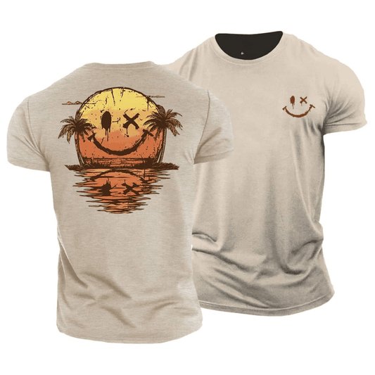 Somrig Smiley T-shirt med Havstema
