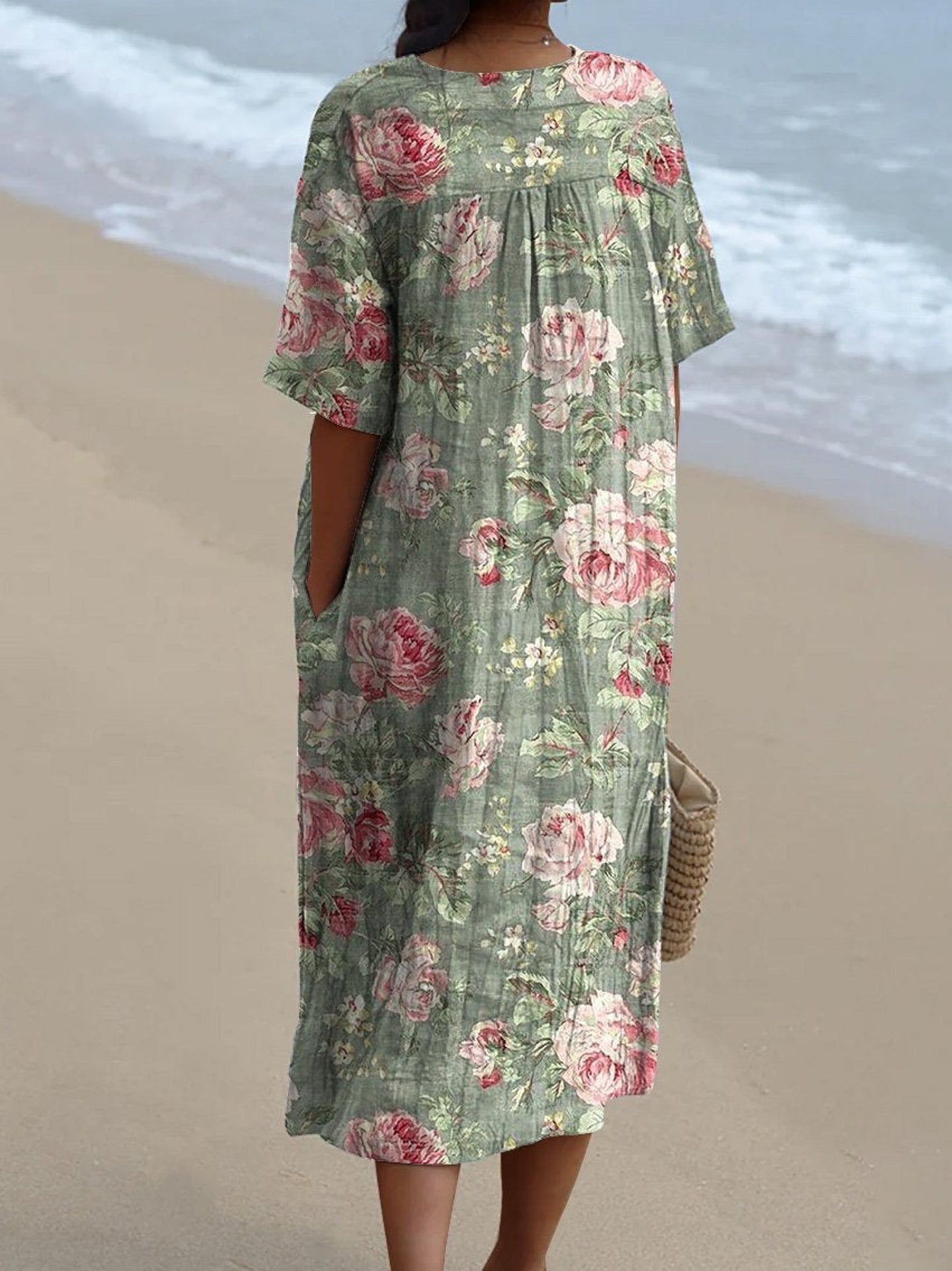 Lina | Vintage Blommig Klänning
